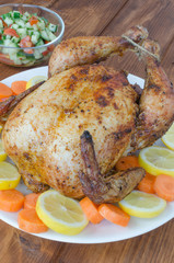 Grilled chicken with salad