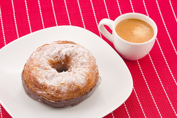 Cronut and coffee