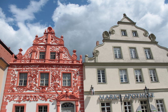 Schmuckgiebel am Luckauer Marktplatz