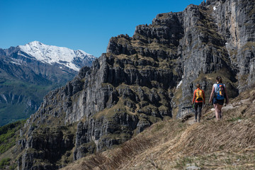 Fototapeta premium trekking alpino
