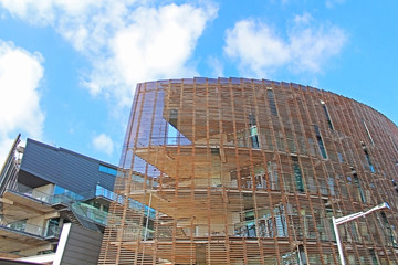 Obraz premium Building of Biomedical Research Park in Barcelona, Spain