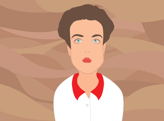 boy caricature funny cartoon student