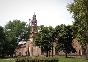 Obraz premium Milano, il castello Sforzesco