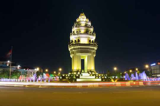 independence monument in phnom penh,Cambodia