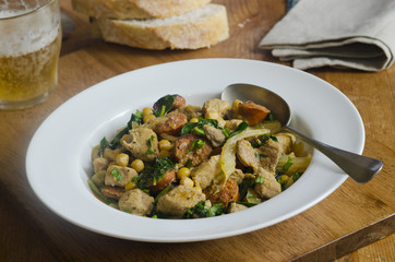 Pork and fennel casserole