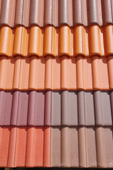 Colorful roof tiles