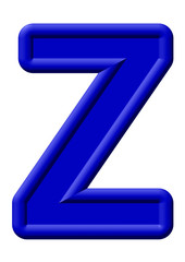 Mavi renkli oyuntulu z