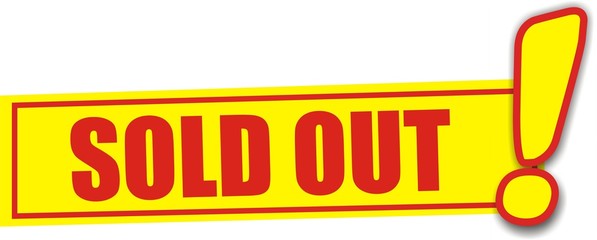 étiquette sold out