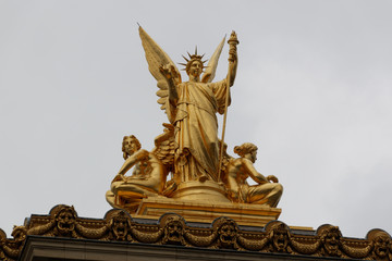 Fototapeta na wymiar Paris Opera Garnier detail
