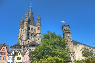 Groß Sankt Martin Kirche am Fischmarkt Köln