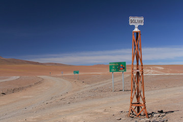 Atacama desert border