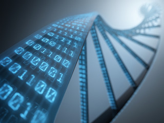 DNA Binary - obrazy, fototapety, plakaty
