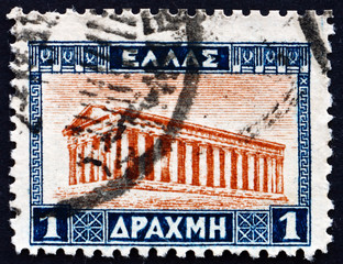 Postage stamp Greece 1927 Temple of Hephaestus