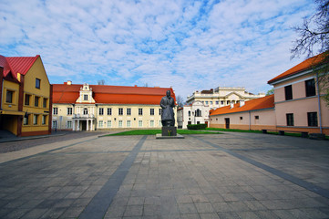 Monument of Lithuanian poet Maironis, Kaunas , Lithuania