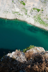 Imotski, famous Blue Lake in Croatia