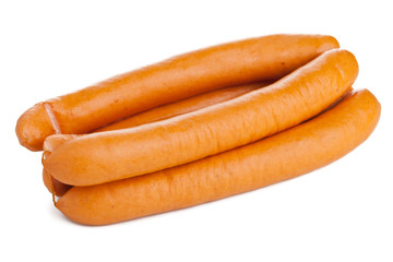 Vienna sausages on white