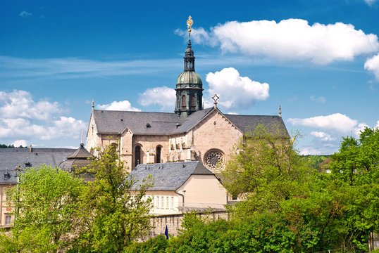 Die Abteikirche des Klosters Ebrach im Steigerwald