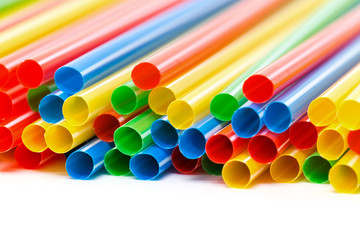 Colored Plastic Drinking Straws