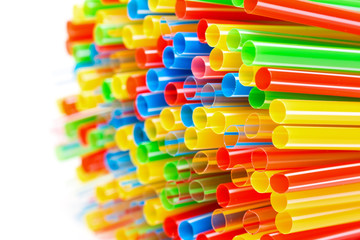 Colored Plastic Drinking Straws
