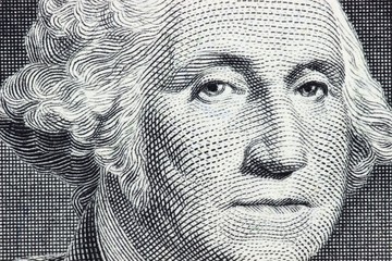 Porträt auf der 1 US Dollar Banknote