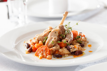 rabbit with vegetables