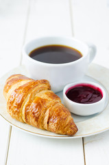 croissant and coffee