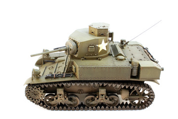 Fototapeta na wymiar Zobacz Light Tank M3 lewo