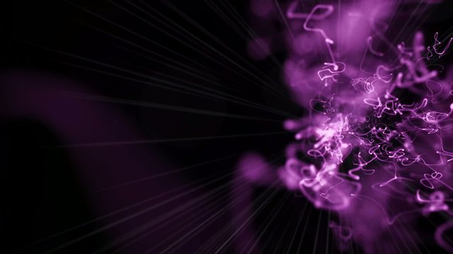 abstract loop motion background, purple smoke