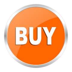 buy orange glossy icon