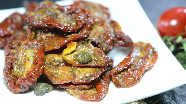 Sun dried Tomatoes (not loopable video)