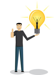 Man with idea