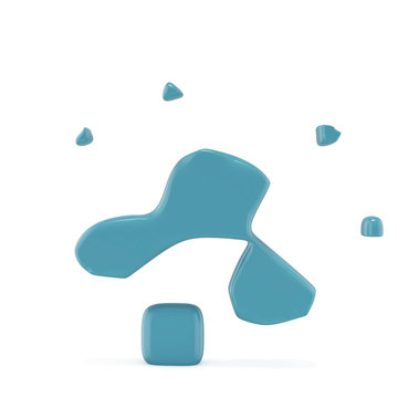 3d glossy dot dymbol