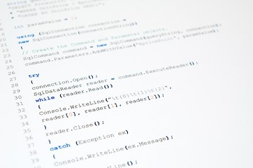 Obraz premium Code of php language on white background