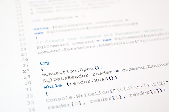 Code of php language on white background