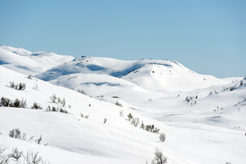 Fototapeta na wymiar Silkedalen in winter