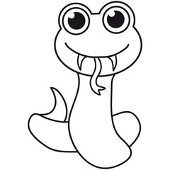 Süßes Kleines Niedliches Schlangen Kind