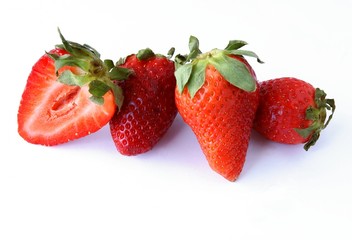 red summer strawberries