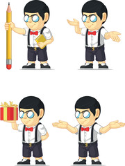 Nerd Boy Customizable Mascot