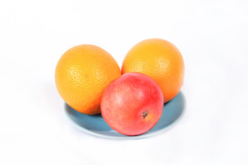 Апельсины с яблоком