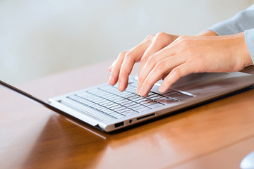 business woman working with laptop