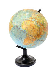 Globe isolated on white background