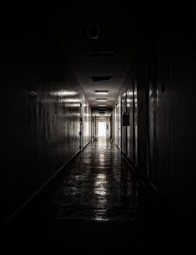 Light through window at corridor