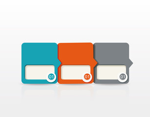 vector paper tags, labels, banners in the pockets