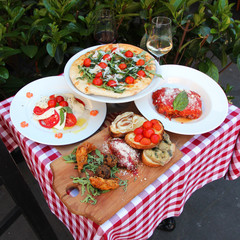 Fototapeta premium Ilalie - Menu touristique (Rome)