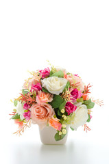 Bouquet flowers isolated on white