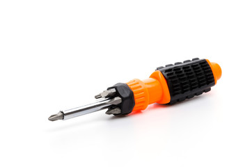 Screw driver isolated white background