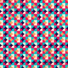 The pattern in retro style