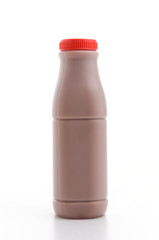 Chocolate milk isolated white background