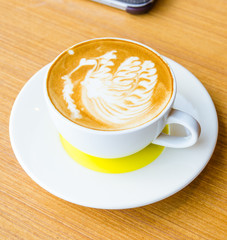 Latte coffee