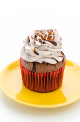 Cupcakes isolated on white background